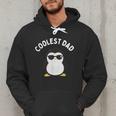 The Coolest Dad Cool Penguin By Dangerous Dad Men Hoodie