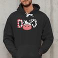 Cow Mom Or Dad Birthday Farm Birthday Party Men Hoodie