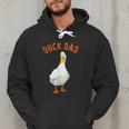 Cute Duck Dad Lover Illustration Duck Owner Men Hoodie