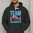Cute Team Touchdowns Gender Reveal For Mom And Dad Men Hoodie