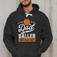 Dad Of The Baller Birthday Boy Basketball Themed Party Men Hoodie