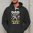 Dad Of The Birthday Boy Astronaut Outer Space Birthday Men Hoodie