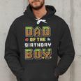 Dad Of The Birthday Boy Gamer Pixel Birthday Party Matching Men Hoodie