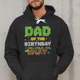 Dad Of The Birthday Boy Pixel Gamer Party Matching Family Men Hoodie