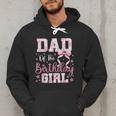 Dad Of The Birthday Girl Pink Bow Flower Birthday Girl Men Hoodie
