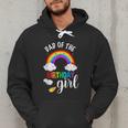 Dad Of The Birthday Girl Rainbow B-Day Matching Family Men Hoodie