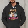 Dad Of The Birthday Girl Zoo Theme Animal Party Safari Cool Men Hoodie