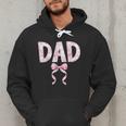 Dad Birthday Squad Matching Coquette Bow Family Party Men Hoodie