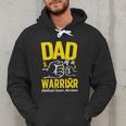 Dad Of A Childhood Cancer Warrior Childhood Cancer Awareness Men Hoodie