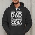 Dad Of CORA Father's Day Personalized Name Joke Men Hoodie