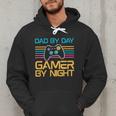 Dad By Day Gamer By Night Video Games Lover Gamer Dad Men Hoodie