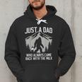 Dad Father Bigfoot Just A Dad Who Always Came Back Men Hoodie