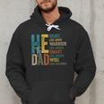 Dad Fathers Day Christian Jesus He Is Smart Brave Men Hoodie
