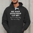 My Dad Gets Mad At Me But I'm Literally Him As a Boy On Back Men Hoodie My Dad Gets Mad At Me But I'm Literally Him As a Boy On Back Men Hoodie