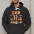 Dad Little Cutie Baby Shower Orange 1st Birthday Party Men Hoodie