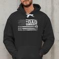 Dad The Man The Myth The Grill Master USA Flag Father's Day Men Hoodie