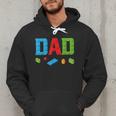 Dad Master Builder Building Bricks Blocks Family Set Parents Small Men Hoodie