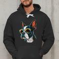 Dad Mom Cool Dog Sunglasses Boston Terrier Men Hoodie
