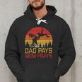 Dad Pays Mom Prays Dirt Bike Retro Motocross Boys Kids Men Hoodie