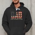 Dad Protector Hero Legend USA Flag Dad Father's Day Men Hoodie