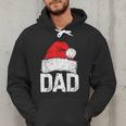 Dad Santa Christmas Family Matching Pajamas Papa Xmas Father Short Sleeve Men Hoodie