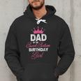 Dad Of The Sweet Sixteen Birthday Girl 16th Pink Crown Men Hoodie