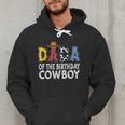 Dada 1st Birthday Cowboy Western Dada Birthday Boy Men Hoodie