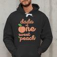 Dada Dad First Birthday One Sweet Peach Bday Family Matching Men Hoodie