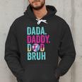 Dada Daddy Dad Bruh Baseball Drip Ice Cream Dad Bruh Men Hoodie