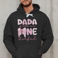 Dada Of Little Miss Onederful First Birthday Girl Bow Men Hoodie