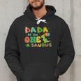 Dada Of The One-A-Saurus 1st Birthday Boy Dinosaur Family Men Hoodie