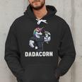 Dadacorn Unicorn Dad Papa Father's Day Daughter Men Hoodie