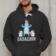 Dadacorn Unicorn Lover Tee For Papa Dad And Kid Men Hoodie