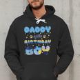 Daddy Of The Bday Boy Blue Dog Theme Party Family Matching Men Hoodie