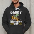 Daddy Of The Birthday Boy Dinosaur Construction Worker Truck Men Hoodie
