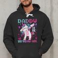 Daddy Of The Birthday Girl Dabbing Unicorn Dad Daddy Small Men Hoodie