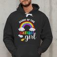 Daddy Of The Birthday Girl Rainbow B-Day Matching Family Men Hoodie