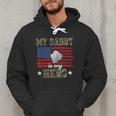 My Daddy Is My Hero Military Dad American Flag Army Proud Ar Men Hoodie