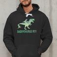 DaddysaurusRex Dinosaur Daddy Saurus Dad 2 Two Kids Dino Men Hoodie