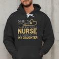 My Daughter Is A Nurse Proud Nurse's Mom Dad RN LPN Family Men Hoodie