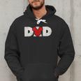 Disney Mickey And Friends Dad Mickey Distressed Text Logo Men Hoodie