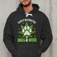 Dogs And Weed Dad Mom Dog Lover Cannabis Marijuana For Men Women Men Hoodie