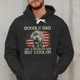 Doodle Dad Goldendoodle Regular Dad But Cooler American Flag Men Hoodie
