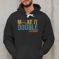 Make It A Double Twin Dad New Dad Expecting Twins Men Hoodie