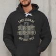 Emotional Support Husband Do Not Pet Dad For Men Men Hoodie