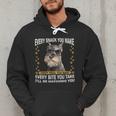Every Snack You Make Miniature Schnauzer Dog Mom Dad Men Hoodie