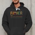 FA-Thor Like Dad Just Way Mightier Hero Fathers Day Small Men Hoodie