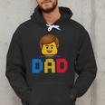 Family Dad Master Builder Building Bricks Blocks Fathers Day Men Hoodie