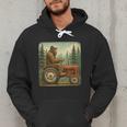 Farmer Men Tractor Rancher Farm Dad Distressed Men Hoodie