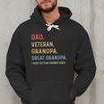 Fathers Day Dad Veteran Grandpa Great Grandpa Men Hoodie